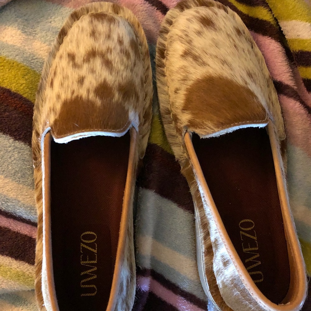 Uwezo Women’s Cowhide Handmade Loafers size 7/8